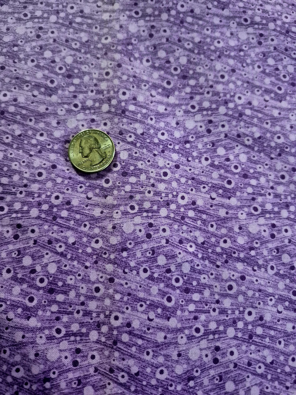 Abstract Dots Shades of Purple Cotton Fabric 1 3/4 Yards Sewing Quilting Crafts